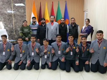 Students in an Olympiad preparation activity